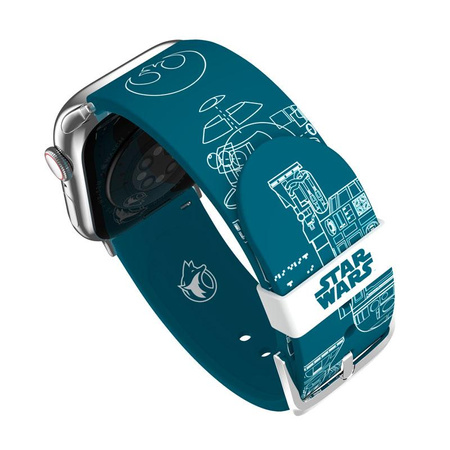 Star Wars - Řemínek pro Apple Watch (R2D2 Blueprints)