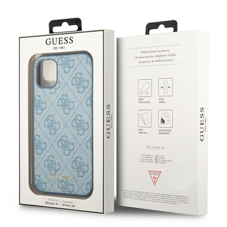 Guess 4G Metal Gold Logo - iPhone 11 Case (blue)