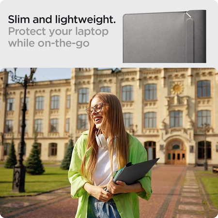 Spigen Valentinus Sleeve Laptop - 15" / 16" Notebook Case (City Grey)