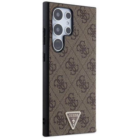 Guess 4G Triangle Strass - Etui Samsung Galaxy S24 Ultra (brązowy)