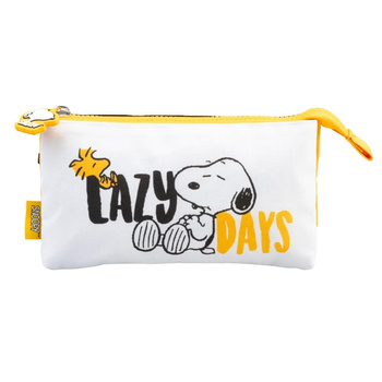Snoopy - 3-compartment pencil case from the Lazy Days collection