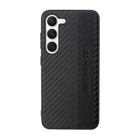 AMG Carbon Stripe & Embossed - Hülle für Samsung Galaxy S23 (Schwarz)