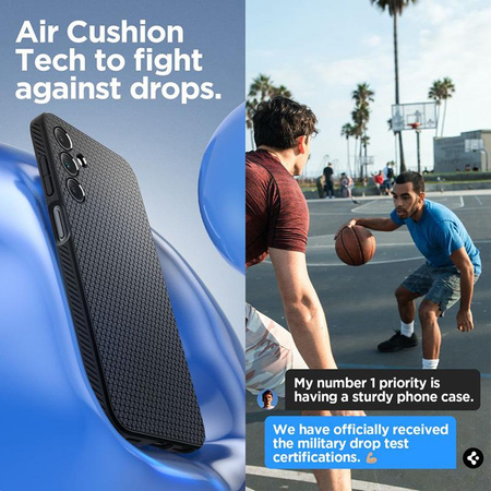 Spigen Liquid Air - tok Samsung Galaxy A15 4G/5G (matt fekete)