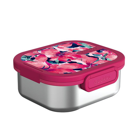 Quokka Kai - Stainless steel food container / lunchbox (Pink Bloom)