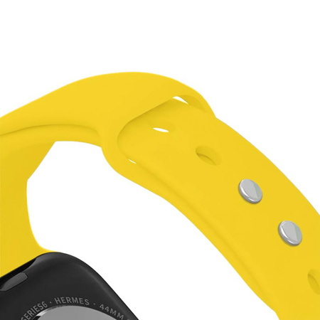 Crong Liquid - Bracelet pour Apple Watch 44/45/46/49 mm (jaune)