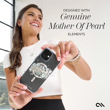 Case-Mate Karat MagSafe - Hülle für iPhone 16 mit Perlmuttverzierung (A Touch of Pearl)