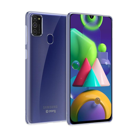Crong Crystal Slim Cover - Etui Samsung Galaxy M21 (przezroczysty)