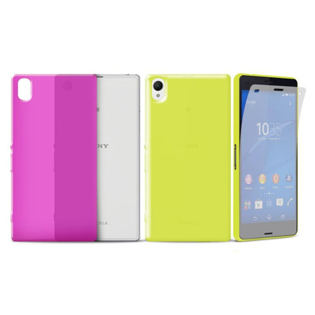 PURO Ultra Slim "0.3" Cover MFX - Xperia M4 AQUA case + screen film set (translucent)