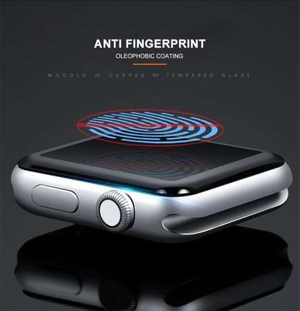 Mocolo 3D Glass Full Glue - Ochranné sklo pro displej Apple Watch 7/8 45 mm