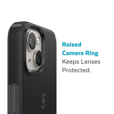 Speck CandyShell Pro - pouzdro pro iPhone 14 / iPhone 13 s povrchovou úpravou MICROBAN (černé / břidlicově šedé)