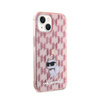 Karl Lagerfeld Monogram Choupette - iPhone 15 Tasche (rosa)