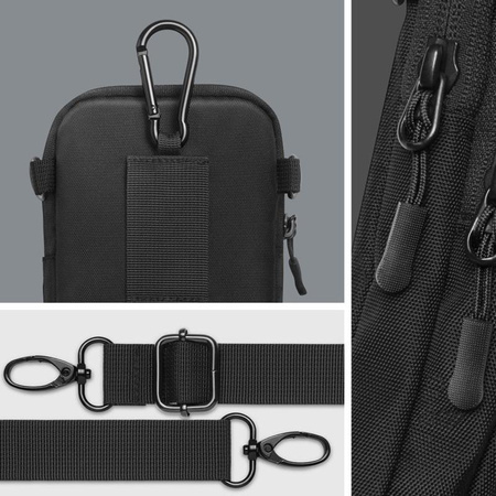 Spigen KD400 Universal Cross Bag Klasden - Telefon táska / válltáska (fekete)