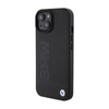 BMW Leder Hot Stamp - iPhone 15 Plus Tasche (schwarz)