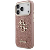 Guess Fixed Glitter Big 4G Metal Frame - Case iPhone 17 Pro (pink)
