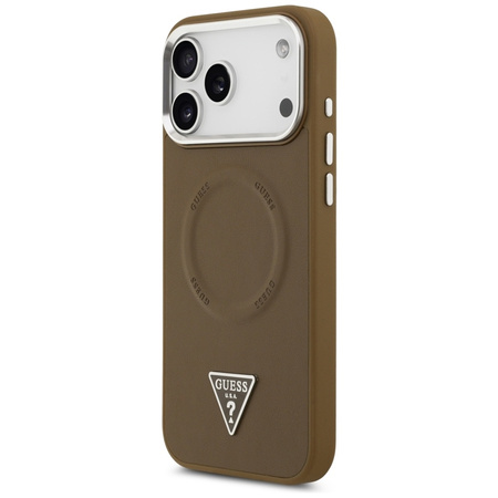 Guess Triangle Logo MagSafe - Case iPhone 17 Pro Max (Brown)