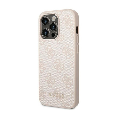 Guess 4G Metal Gold Logo Case iPhone 14 Pro (Pink)