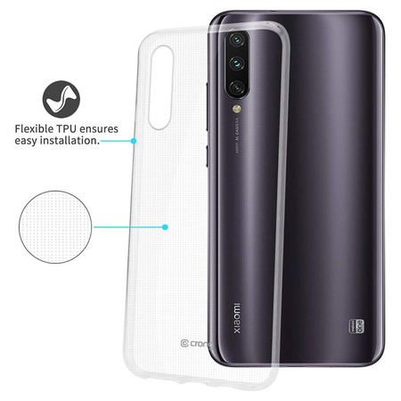 Crong Crystal Slim Cover - Etui Xiaomi Mi A3 (przezroczysty)