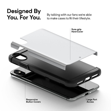 Caseology Legion Fall - iPhone Xs Max Fall (Silber)