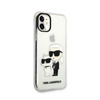 Karl Lagerfeld IML Glitter NFT Karl & Choupette - iPhone 11 Case (Transparent)