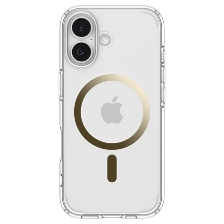 Spigen Ultra Hybrid Mag MagSafe - Case for iPhone 17 (Clear/Gold)