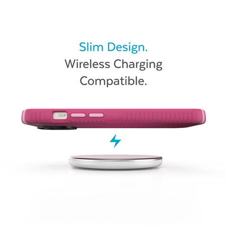 Speck Presidio2 Grip - Coque antidérapante pour iPhone 14 / iPhone 13 (Digitalpink / Blossompink / White)