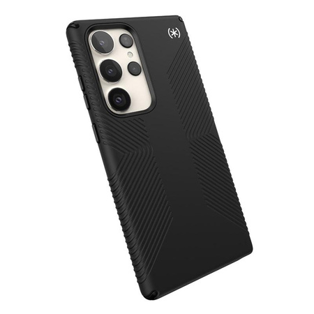 Speck Presidio2 Grip - Anti-slip case for Samsung Galaxy S23 Ultra (Black/Black/White)