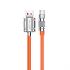 WEKOME WDC-186 Wingle sorozat - USB-A USB-C gyors töltő csatlakozókábel 1 m (narancssárga)