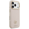 Guess Grained Strass Logo MagSafe - Hülle iPhone 17 Pro (rosa)