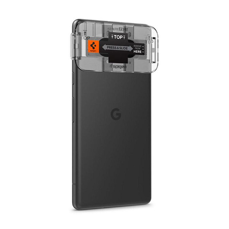 Spigen Optik.TR EZ Fit Camera Lens Protector 2-Pack - ochranné sklo objektivu pro Google Pixel 7A (2 ks) (černá)