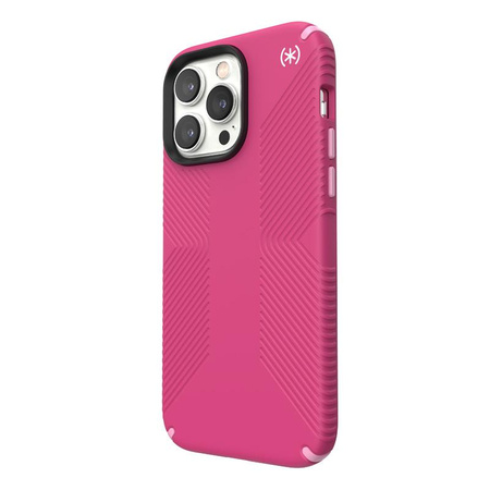 Speck Presidio2 Grip - Anti-slip case for iPhone 14 Pro Max (Digitalpink / Blossompink / White)