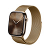 Crong Milano Steel - Řemínek z nerezové oceli pro Apple Watch 44/45/46/49 mm (růžové zlato)
