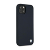 Silikonové pouzdro BMW Signature Logo pro iPhone 13 mini (tmavě modré)