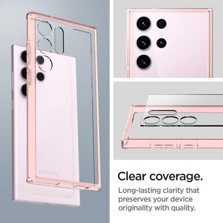 Spigen Ultra Hybrid - pouzdro pro Samsung Galaxy S23 Ultra (Rose Crystal)