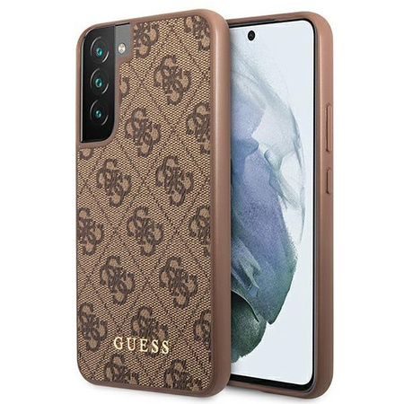 Guess 4G Metal Gold Logo - Samsung Galaxy S22 (braun)
