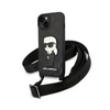 Karl Lagerfeld NFT Monogram Ikonik Patch - Hülle für iPhone 14 Plus (Schwarz)
