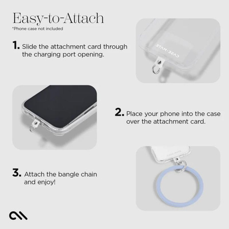 Case-Mate Phone Bangle – stylowa i funkcjonalna bransoletka na nadgarstek do smartfona (Pale Blue)