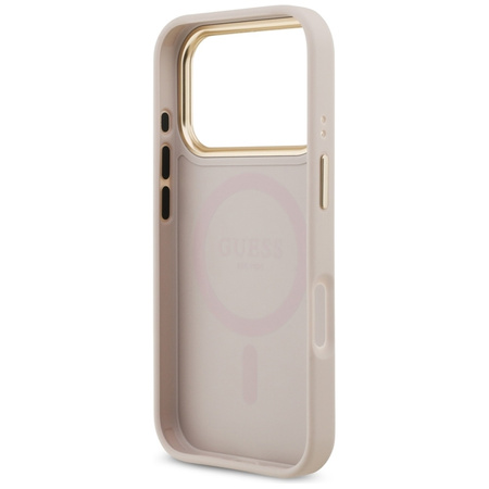 ETUI DO IPHONE 17 PRO do MAGSAFE GUESS ORYGINALNE RÓŻOWE ELEGANCKIE MODNE