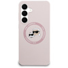Karl Lagerfeld Silicone Karl & Choupette Heads MagSafe – Case Samsung Galaxy S25 FE (pink)