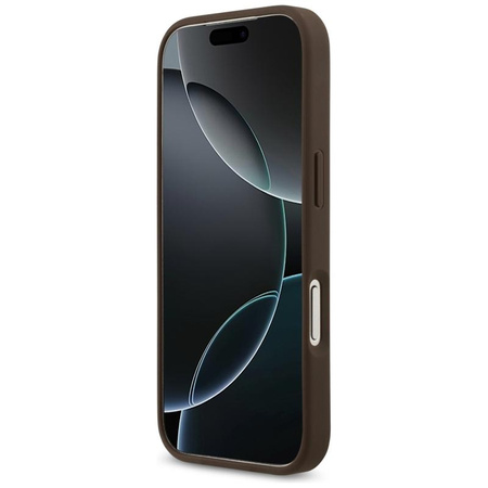 ETUI DO IPHONE 17 PRO do MAGSAFE GUESS ORYGINALNE BRĄZOWE SKÓRZANE MODNE
