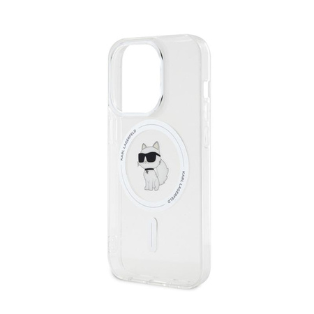 Karl Lagerfeld IML Choupette MagSafe - pouzdro pro iPhone 15 Pro (průhledné)