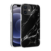 Crong Marble Case - Coque pour iPhone 12 Mini (noir)