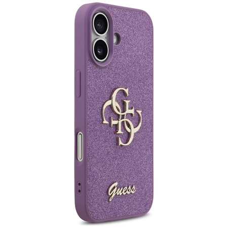 ETUI DO IPHONE 17 GUESS ORYGINALNE FIOLETOWE BROKATOWE ELEGANCKIE MODNE