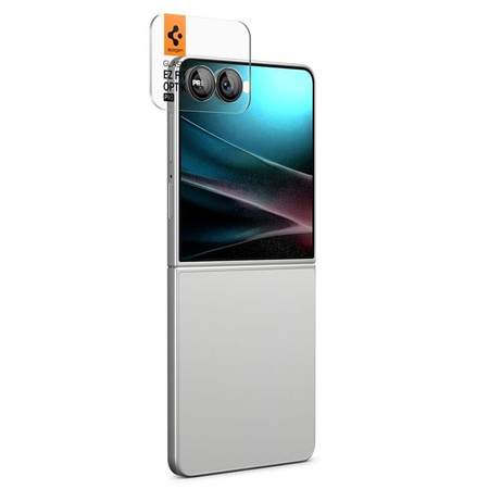 Spigen Optik Pro HD GLAS.TR EZ Fit Camera Protector 2-Pack - Lens protection glass for Samsung Galaxy Z Flip 7 (Black)