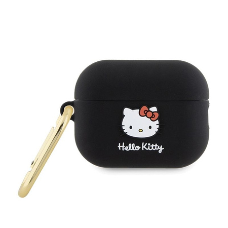 Hello Kitty Silicone 3D Kitty Head - AirPods Pro 2 Hülle (schwarz)