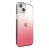 Speck Presidio Perfect-Clear + Ombre - pouzdro pro iPhone 15 Plus / 14 Plus s povrchovou úpravou MICROBAN (čiré / Vintage Rose Fade)