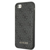 Guess 4G Metal Gold Logo – Etui iPhone SE 2022 / SE 2020 / 8 / 7 (szary)