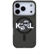 Karl Lagerfeld IML Glitter Karl & Choupette Sketch Logo MagSafe - iPhone 17 Pro tok (fekete)