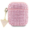 Guess Rhinestone Triangle Charm - AirPods 1/2 gen case (pink)