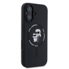 Karl Lagerfeld Silicone Karl & Choupette Ring MagSafe - iPhone 16 Case (black)