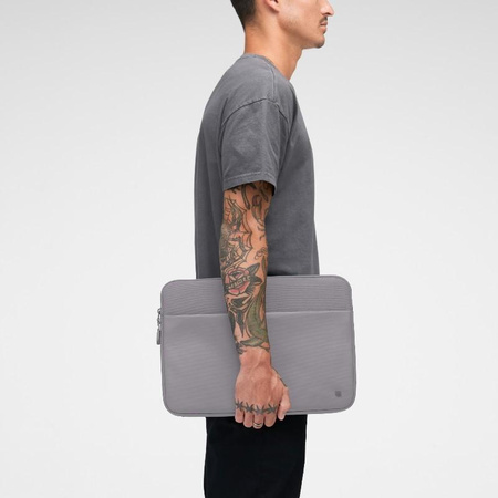 Cas A.R.C. Housse - Housse avec pochette MacBook Pro 14" (M4/M3/M2/M1/2024-2021) (Gris)